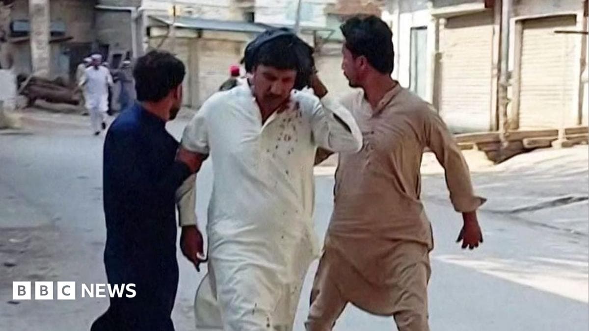 The blast occurred at a mosque building near police headquarters
